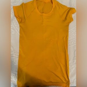 lululemon swiftly tech 2.0 normal length in mango size 6